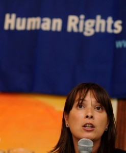 Elaine Pearson (R), deputy Asia director