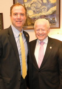 Ambassador Jose L. Cuisia, Jr. with Democratic Rep. Adam Schiff of California. (Philippine Embassy Photo by Ariel Penaranda)