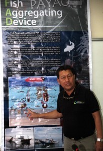 Director Asis G. Perez of Bureau of Fisheries and Aquatic Resources (BFAR) bares that in the waters of Quezon province alone, a total of 49 units of payao are currently being deployed; another 66 units of offshore payao will deployed in Benham Rise; at least seven commercial fishing vessel (ring netters) have signified interest to start fishing operations in the areas, during the presscon at PCA Bldg. Elliptical Road, Quezon City on Wednesday (May 29, 2013).(MNS photo)