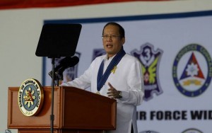President Benigno S. Aquino III addresses the 66th Anniversary of the Philippine Air Force (PAF) at the Haribon Hangar, Air Force City in Clark Air Base, Pampanga on Monday (July 01, 2013). This year’s celebration is anchored on the theme “Makabagong Lakas, Matatag na Bukas.PAF was founded on July 1, 1947- two years after the end of World War II. It traces its lineage to the Philippine Army Air Corp, which was established in 1941. (MNS photo)