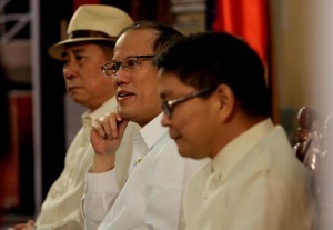 President Benigno Aquino III grace the ceremony of the Pambansang Kongreso ng Wika at the Leong hall,Ateneo de Manila University(ADMU) in katipunan ave. q.c. with Theme “WIKA NATIN ANG DAAN MATUWID with Fr. Jose Ramon Villarin ADMU Pres. And Virgilio Almario Chairman of KWF …. (MNS Photo)