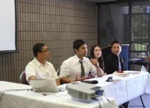 Photo above shows (L-R) Mr. Berwyn Salazar, Mr. Steve Angeles, Ms. Elgin Zulueta and Mr. Marc Anthony Nicolas responding to queries from youth participants