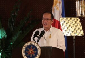 President Benigno S. Aquino III delivers his speech during the Ten Accomplished Youth Organizations Year 12 (TAYO 12) awarding ceremonies at the Heroes Hall of the Malacañan Palace on Tuesday (February 24). Since 2002, TAYO Awards recognizes and supports the outstanding contributions of youth organizations to the country. (MNS photo)