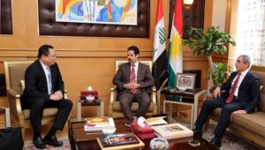 KURDISTAN TRAFFICKING CASE. Chargé d’Affaires Elmer Cato expresses the appreciation of the Philippine Embassy in Baghdad to Deputy Prime Minister Qubad Jalal Talabani and Minister of Labor and Social Affairs Mohammad Qadir of the Kurdistan Regional Government of Iraq for the successful rescue and repatriation of 10 Filipina trafficking victims from Erbil. The Embassy said the rescue and repatriation would not have been possible with the support and cooperation of the Kurdistan Regional Government. (Philippine Embassy Photo)