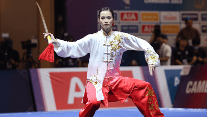 Wong delivers wushu gold in SEA Games
