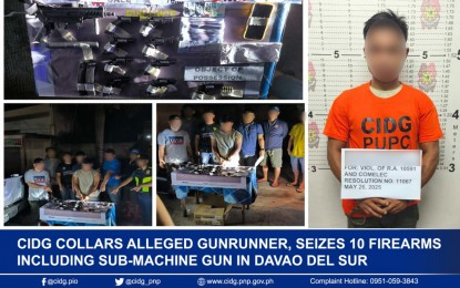 CIDG nabs gunrunner, seizes 10 firearms in Davao Sur