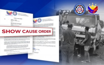 Show cause order issued vs. driver in Daraga road crash