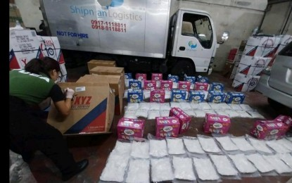 P816-million shabu concealed in parcels seized in Pasig