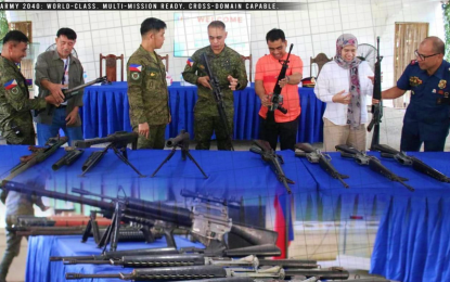 Civilians surrender 21 firearms in North Cotabato