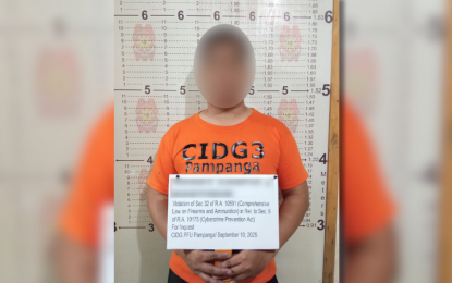 PCG member nabbed for selling loose firearms in Pampanga