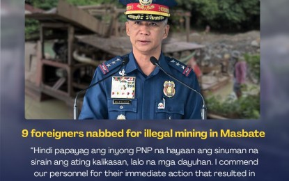 9 Chinese nabbed for illegal mining in Masbate