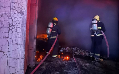 Fire razes warehouse, destroys P7-M goods