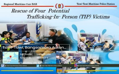4 potential human trafficking victims rescued in Tawi-Tawi