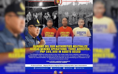 3 suspects fall in separate anti-illegal mining ops in Surigao Sur