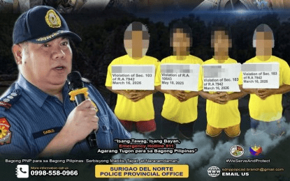 4 men arrested for illegal mining in Surigao Norte town