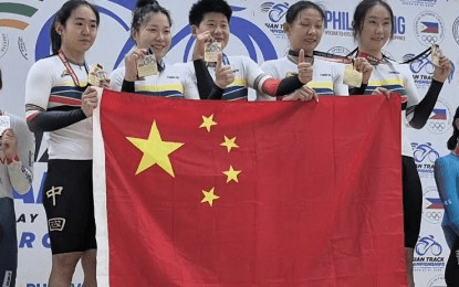 China secures 5 gold medals in Asian track cycling championships