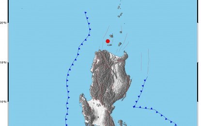Magnitude 5.5 quake jolts parts of Cagayan province