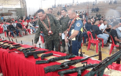 48 unlicensed firearms surrendered in Maguindanao Norte