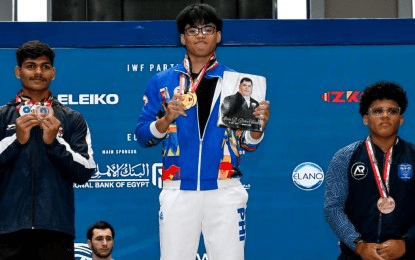 Delos Santos rules men’s 71kg at IWF World Junior Championships